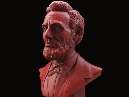 abraham Lincoln buste Président Amérique Etats Unis l'histoire crâne bonnes portrait miniatures figurines Obama atout statue célébrité Poutine politiciens art sculptures 3d print model - Mito3D