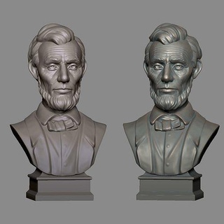 abraham Lincoln Président Amérique Etats Unis l'histoire crâne bonnes portrait miniatures figurines Obama atout statue célébrité Poutine politiciens art sculptures 3d print model - Mito3D
