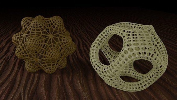 abstract 3d shapes art illustration pattern interior craft 3dprinting desktop texture handmade sculptures 3d print model - Mito3D