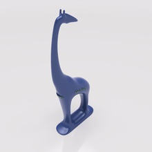 resumo 3dps girafa o design interior de plástico lego estátua escultura zebra safari tusk cavalo elefante galeria decoração retro a arte esculturas 3d print model - Mito3D