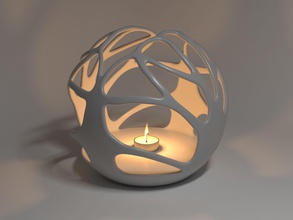 abstract candle stand rest 3dprint lamp sleep light lighting workspace art home house holder decor 3d print model - Mito3D