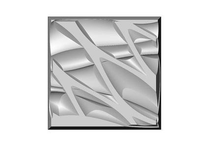 Öz örgü Rahatlama dekor panel n02 duvar 3d dalga iç dekorasyon süs cnc oymacılık Artcam pervazlar yazdırılabilir Odun organik mimari geometrik şekil ev 3d print model - Mito3D