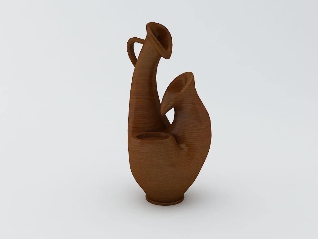resumen moderno obra maestra 2 objeto 3d modelo imprimible listo imprimir fuente arte esculturas 3D print model - Mito3D