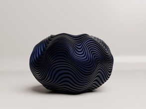 abstrakt parametrisch vase topf schüssel innere design dekor haushaltswaren dekorativ dekoration geometrisch gestalten zeitgenössisch haus 3d print model - Mito3D