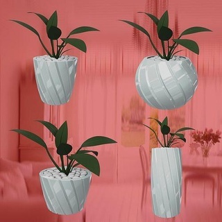 astratto fioriere Linee vaso fiori pentola fioriera pentole vasi casa arredamento Home decor Casa Accessori 3d print model - Mito3D