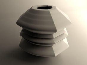 abstract vaso casa il i vasi di fiori fiore design astratto arredamento artchallenge dae 3d print model - Mito3D