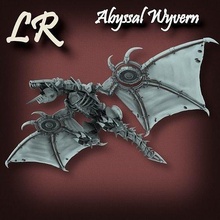 abyssal wyvern dragon robot chaos drake undead fire wyrm evil poseable games toys game accessories 3d print model - Mito3D