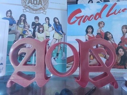 ace angels aoa - k-pop logo kpop pop aceofangels girls women dance k korean korea album music albums musics resin printing 3dprinting 3d filament hobby diy 3d print model - Mito3D