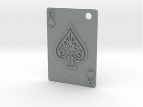as de pique pendentif bijoux ace piques collier le diamant cœur club cartes en jouant pendentifs 3d print model - Mito3D