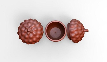 acorn cartouche en céramique décor de cuisine maison la indooor les cadeaux à manger 3d print model - Mito3D