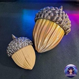 acorn containers container vessel hiding spot home decor autumn fall garden nuts nosupports mysticsaige house jar 3d print model - Mito3D