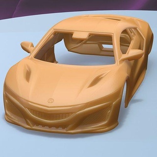 acura nsx 2016 imprimível carro corpo fenda escalextrico Tamiya rc miniz controle rastejante ninco Kyosho scx axial jogos brinquedos acessórios 3d print model - Mito3D