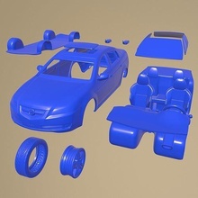 acura tl 2007 imprimible coche vehiculo separar partes cuerpo espacio 1 10 scalextric Tamiya rc miniz tractor kyosho axial traxxas 3d print model - Mito3D