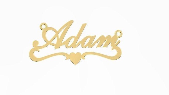 Adam pendentif art conception or imprimable 3d l'amour diamant bague bijoux pendentifs 3d print model - Mito3D