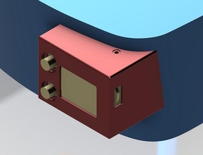 adaptador receptor montaje ev800 ev800d zumbido caso funda antena fpv persona pasatiempo bricolaje diy googles montar 3d print model - Mito3D