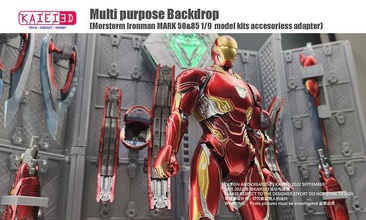adapter scale 1 9 ironman model kits mark50 mark85 weapon display games toys 3d print model - Mito3D