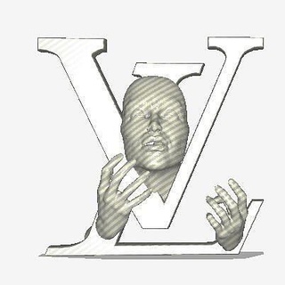 bağımlı Louis Vuitton Sanat heykel heykeller 3d print model - Mito3D