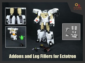 addons gamba riempitivo trasformatori ectotron acchiappa fantasmi aggiungi accessori giochi giocattoli 3d print model - Mito3D