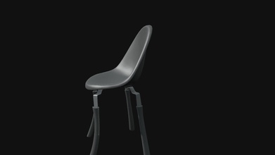 verstellbarer Stuhl Haus einstellbar Höhe Industrie Hocker livig Zimmer Küche bar Möbel 3d print model - Mito3D