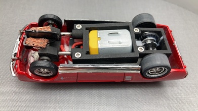 ajustable fente voiture châssis scalextric jeux jouets 3d print model - Mito3D