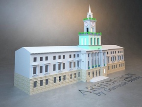 yönetim binası sanat mimarlık 3d yapı exteior model diğer açık baskı proje halk ev Belediye ofis devlet yapısı 3d print model - Mito3D