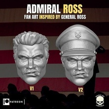 ammiraglio ross testa azione figure generale meraviglia i fumetti headsculpt figura personalizzato hulk militare giocattoli gi joe leggende classificato giochi 3d print model - Mito3D