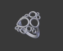 adorable ring - 3d print model blender 3dmodel printing jewellery silver gold 3dprinted printable design jewel women fashion jewelry rings 3d print model - Mito3D