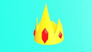 adventure time - ice king crown adventuretime wearable accessory prop iceking 3dprinting fashion 3d print model - Mito3D