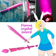 aventuras hora fionna cristal espada cosplay juegos juguetes 3d print model - Mito3D