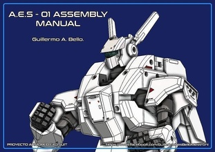 Aes 01 zırhlı ekzo takım elbise robot mekanik Mecha Meka bilimkurgu gelecek Uzay bilim fi anime manga oyunlar oyuncaklar 3d print model - Mito3D