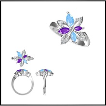 acessível cor anéis de pedra 3design preço da do anel diamante vintage noivado moissanite mulheres cor-de-rosa banda venda jóias 3d print model - Mito3D