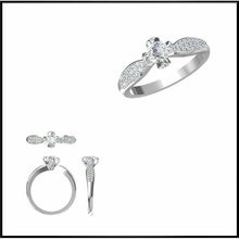 convenienti anelli di promessa jcd design gioielli personalizzati anello fidanzamento stampabile matrimonio solitario disco platino 3d print model - Mito3D