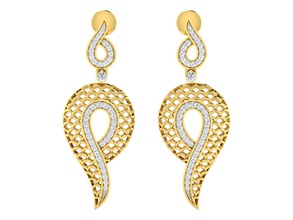 afp00078 jewelry diamond stone earing earings studs baali antique pendant sets earrings 3d print model - Mito3D