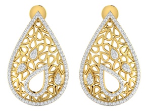 afp00079 jewelry diamond stone earing earings studs baali antique pendant sets earrings 3d print model - Mito3D