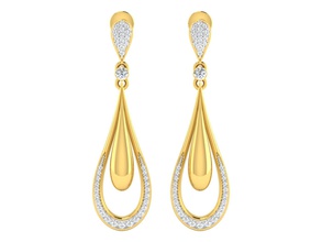 afp00087 jewelry diamond stone earing earings studs baali antique pendant sets earrings 3d print model - Mito3D