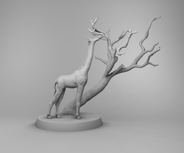 afrikanisch statue 3dprint 3dprinting 3dprintmodel skulptur miniaturen architektur 3d print model - Mito3D