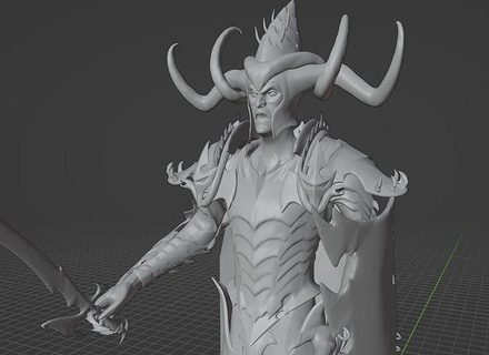 age hammer dark elf king north medieval fantasy orcs vortex lord tyrant 3d file armor legacy ageofhammer commit knight ancient warrior games toys 3d print model - Mito3D