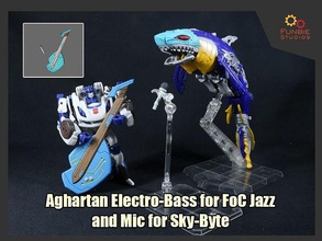 apelações electro bass transformadores jazz microfone sky byte histórias quadrinhos céu graves jogos brinquedos 3d print model - Mito3D