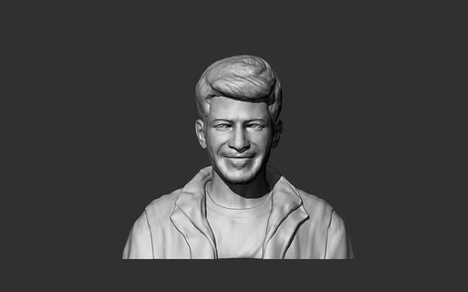 ahmed mhana art militaire portrait homme visage mode sculptures 3d print model - Mito3D