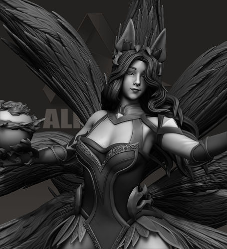 ahri coven skin - league of legends lol fox character 3dprinting figure game games toy toycollectibles printing covenskin statue champion figures art sculptures 3D print model - Mito3D