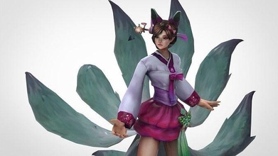 ahri dynasty - league of legends action figure champion statue online game toy lol skin actionfigure 3d 3dprint model hero sculpture games toys 3d print model - Mito3D