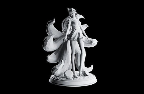 ahri kda all-out lol - league legends 3d print model ahri league legent kda 3d print model leagueoflegent figure champion toy game games toys games toys accessories game accessories  3d print model - Mito3D