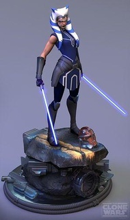 ahsoka tano - star wars starwars clonewars rebel sci fi space fiction war scifi art sculptures 3d print model - Mito3D
