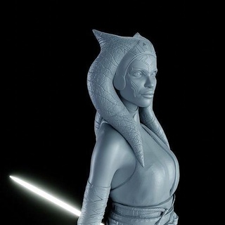 ahsoka tano 3d model baskı star savaşlar yıldız savaşları mandaloryalı jedi şekil film heykel kadın ışın kılıcı sanat heykeller 3d print model - Mito3D
