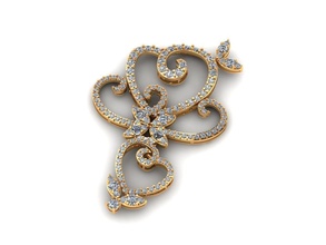 ai0001369e mücevher nişan düğün elmas yüzük gümüş takı altın angagem moda sterlin kolye güzellik küpe 3d print model - Mito3D