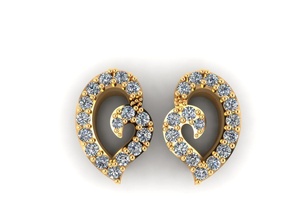 ai0001418e jewel gem engagement wedding jewellery diamond ring silver jewelry gold engagem fashion sterling pendant necklace beauty earrings pendants 3d print model - Mito3D
