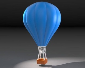 aire globo divertido juguete helio dirigible cielo enamorado inspiración volar ballon balon juegos juguetes 3d print model - Mito3D