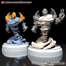 air elemental creature wind miniature fantasy dnd dnd5e tabletop fictional dynamic mythological art sculptures 3d print model - Mito3D