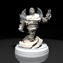 aire elemental mesa dnd miniatura Arte escultura criatura esculturas 3d print model - Mito3D