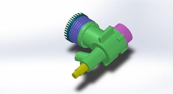aire motor 3d impreso modelo industria fabricar Ciencias Ingenieria 3d print model - Mito3D
